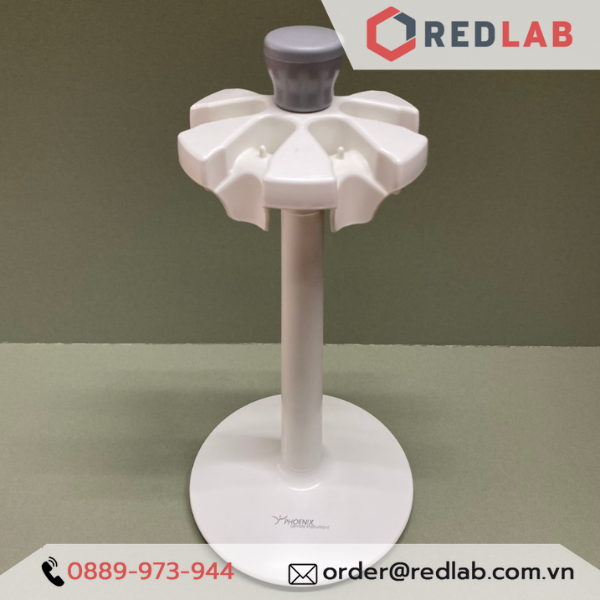 Giá đỡ Micropipette tròn 6 vị trí PHOENIX Instrument, pipette round stand treo micropipet đơn kênh / đa kênh, có VAT