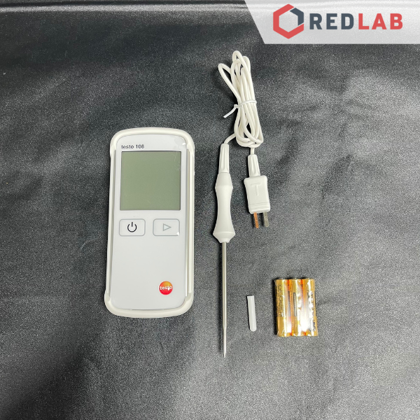 Máy đo nhiệt độ thực phẩm HACCP TESTO 108 (0563 1080) nhiệt kế điện tử -50 đến +300 °C, chính hãng, có VAT