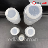 Chai nhựa PP trắng miệng rộng ONELAB 30 60 125 250 500 ml 1 2 L, chịu nhiệt tối đa 140°C, đựng mẫu thí nghiệm, có VAT
