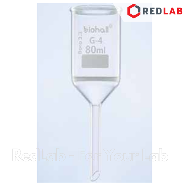 Phễu lọc xốp BIOHALL Class A 35 80 200 500 1000 ml, Porosity G3 / G4, thủy tinh boro 3.3, có VAT