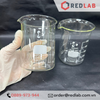 Cốc đốt thủy tinh thấp thành DURAN Class A 50 100 150 250 400 600 800 ml, 1 2 3 5 L, beaker có mỏ chịu nhiệt, có VAT