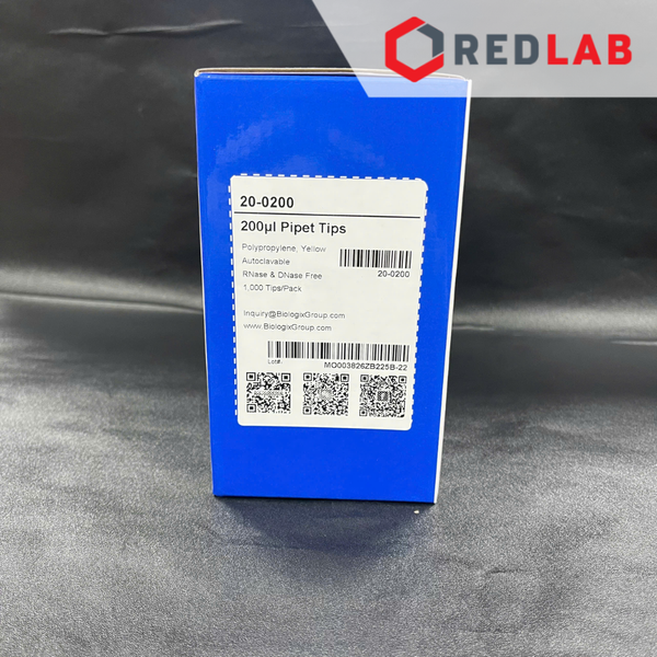 [Gói 1000 cái] Microtips (đầu típ - côn) vàng 200ul Biologix 20-0200, không RNase & Dnase, endotoxin, có VAT