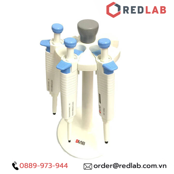 Micropipet Cố định hấp tiệt trùng 1 kênh DLAB 100µl 1000µl - micropipette tự động 0.1ml 1ml có VAT