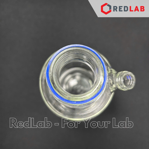 Chai trung tính thủy tinh 2 cổ SCILAB 500 1000 2000 ml nắp vặn GL45 & GL18, thuỷ tinh boro 3.3, có VAT