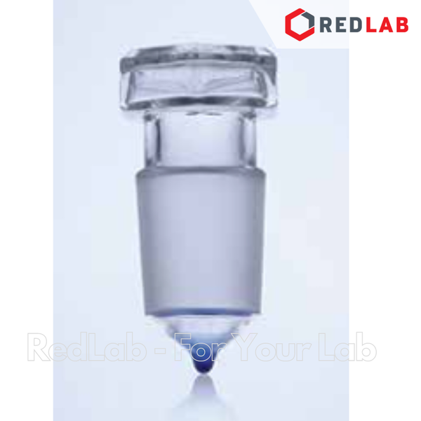 Nút thủy tinh nhám lục giác BIOHALL 10/19 14/23 19/26 24/29 29/32 34/35, dùng đậy tam giác, bình cầu thí nghiệm, có VAT