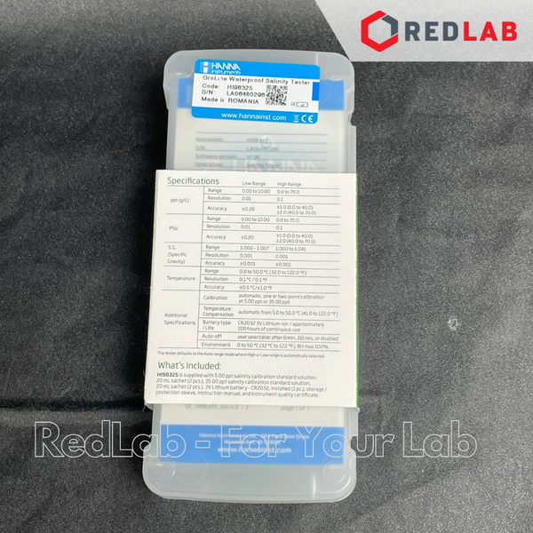 Bút Đo Độ Mặn / Nhiệt Độ Chuyên Cho Nông Nghiệp Hanna HI98325, giá tốt, có VAT