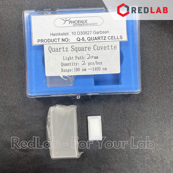 [2 cái] Cuvet Thạch Anh PHOENIX Instrument cho máy quang phổ 10*10 20*10 30*10 50*10 100*10 mm, có VAT