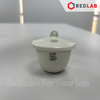 Chén nung sứ JIPO Czech 15 20 30 45 50 80 72 120 200 ml / Nắp D 30 40 45 60 70 mm, Porcelain Combustion Crucible, có VAT