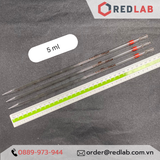 Pipet thẳng chia vạch loại dài ONELAB 0.1 0.2 0.5 1 2 5 10 15 20 25 50 ml, ống hút thủy tinh thí nghiệm, có VAT