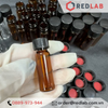 Lọ đựng mẫu sắc ký vial 4ml 13-425 MEMBRANE SOLUTIONS trắng / nâu, Nắp vặn đen có lỗ / nắp kín, có VAT