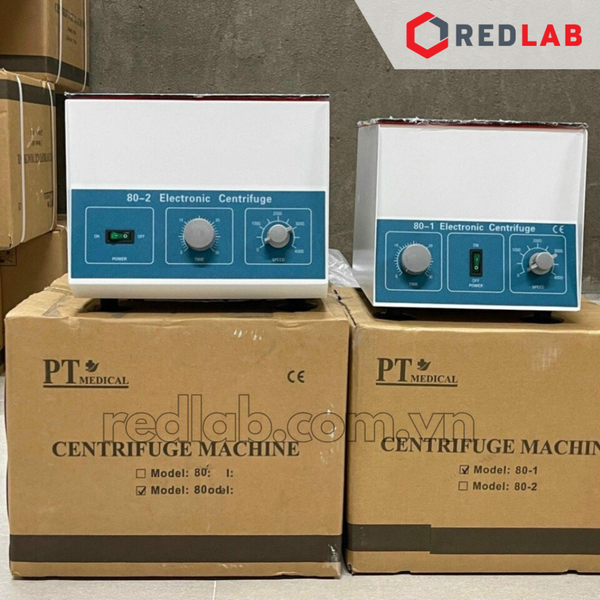 Máy ly tâm ống 15ml PT Medical 6 vị trí 80-1, 12 vị trí 80-2, Centrifuge Machine dùng cho lab, spa, BH 12T, có VAT