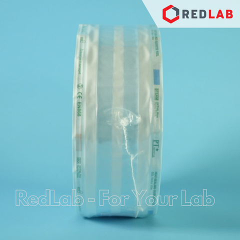 Túi hấp tiệt trùng dạng phồng PT Medical cuộn 100m x 7.5 10 15 20 25 30 35 cm, ép vô trùng dụng cụ thí nghiệm, có VAT