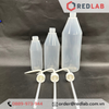 Bình tia nhựa LDPE trơn miệng hẹp vai nghiêng AZLON Scilabware 250 500 1000 ml, Wash Bottle, có VAT