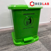 Thùng rác nhựa 8015 xanh lá, size đại 20L: 35*35*42cm, có đạp chân, có VAT