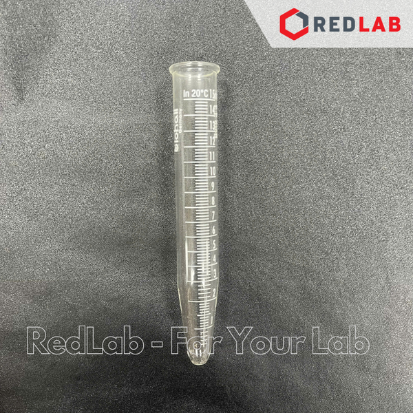 Ống ly tâm thủy tinh đáy nhọn BIOHALL 15ml 50ml (centrifuge tube conical bottom) thủy tinh boro 3.3, vạch xanh, có VAT