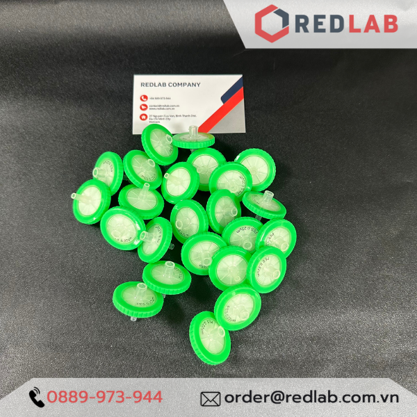 Đầu lọc Syringe PES đường kính 33mm, lỗ lọc 0.22µm và 0.45µm không tiệt trùng Finetech PES033N022I và PES033N045I, giá tốt, có VAT