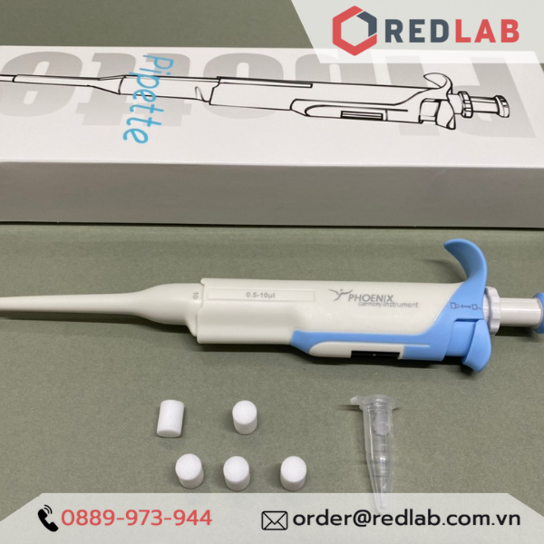 Micropipet hấp tiệt trùng có khoá lock PHOENIX 0.1-2 0.5-10 2-20 10-100 20-200 30-300 ul 0.1-1 0.5-5 1-10ml, có VAT