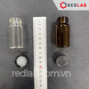 [Bộ 100 cái] MEMBRANE SOLUTIONS Chai thủy tinh vial 40ML 27.5x95mm trắng / nâu + Nắp vặn 24-400 septa 1.5mm, có VAT
