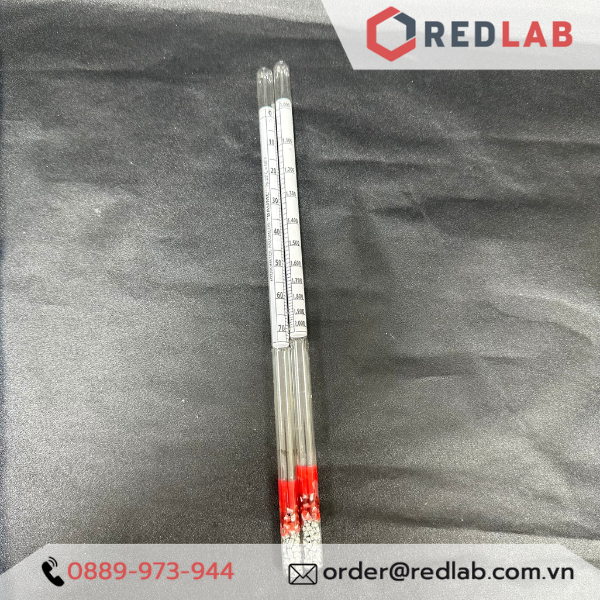 Baume kế thuỷ tinh Việt Nam thang đo 0-35, 0-70°Bé (kết quả tương đối, mang tính tham khảo) có VAT