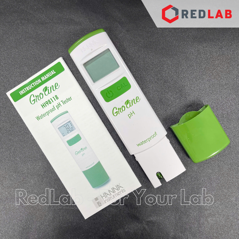 Bút Đo pH/Nhiệt Độ Chuyên Trong Thủy Canh GroLine Hanna HI98118, có VAT - redlab