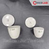Chén nung sứ có nắp ONELAB Ø 30 40 50 100 200 300 ml, chịu nhiệt, dùng nung đốt mẫu thí nghiệm, có VAT