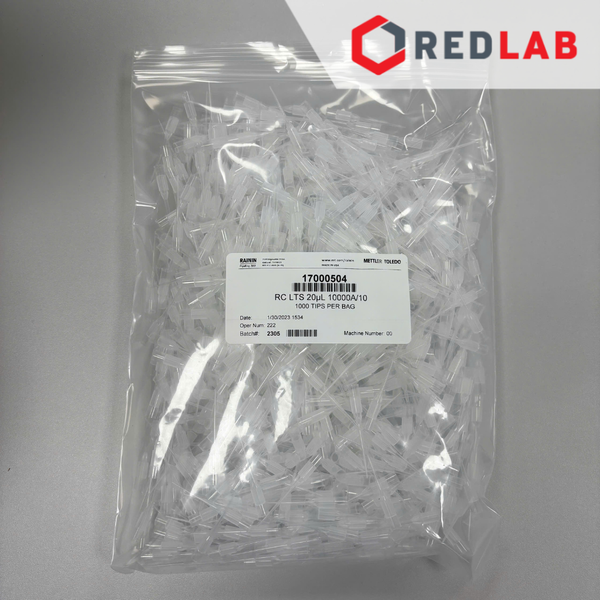[Gói 1000 cái] Đầu tip LTS 10ul RAININ (Mettler Toledo) Mỹ RC-L10/10 (code 17000504), có VAT