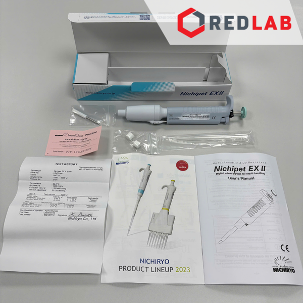 Micropipet đơn kênh NICHIRYO Nichipet EX II điều chỉnh thể tích, hấp tiệt trùng, chịu tia UV, có khoá lock, có VAT