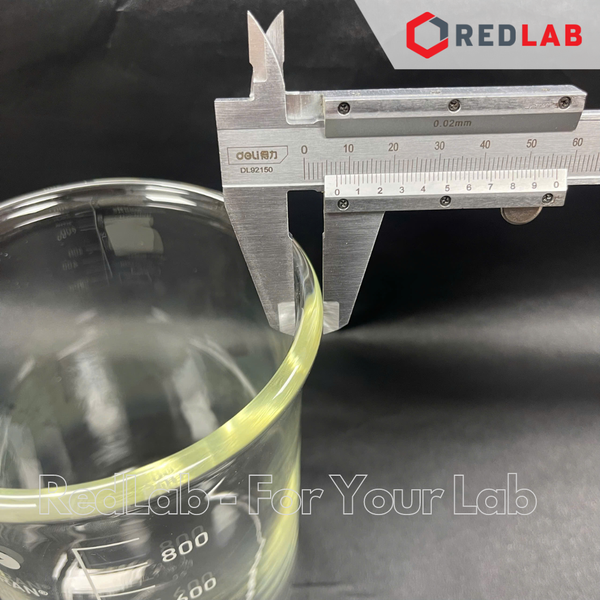 Cốc đốt thấp thành, thành miệng dày DURAN 150 250 400 600 1000 2000 ml, super duty beaker, có VAT