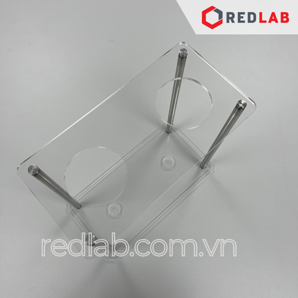 Phễu Imhoff 1000ml VITLAB code 75991, nhựa SAN, khoá PP, chia vạch xác định chất rắn lơ lửng, có VAT