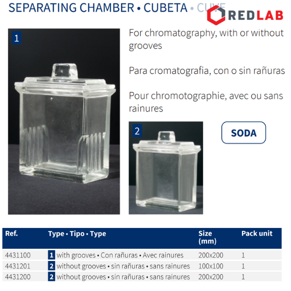 Bình chạy sắc ký  NORMAX Bồ Đào Nha 100*100 200*200, có VAT