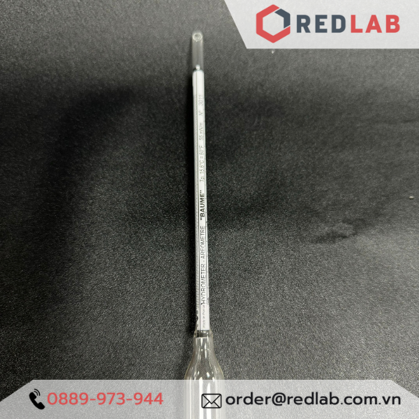 Baume kế 0-15 : 0.1°Bé Tp 15°C ALLA 0160FG015/15-QP baumé hydrometer, có VAT
