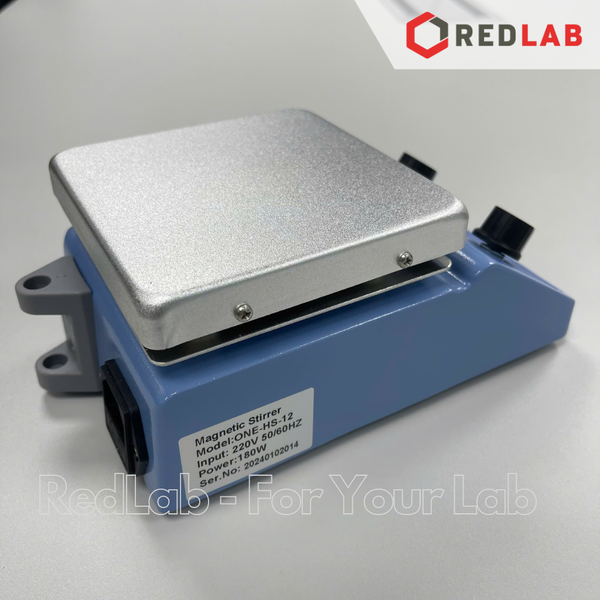 Máy khuấy từ gia nhiệt ONELAB 1L (H2O) / 3L (H2O) model ONE-HS-12 / ONE-HS-17, mặt khuấy vuông 12cm / 17cm, có VAT