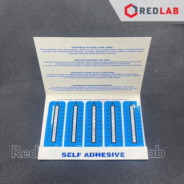 Dụng cụ kiểm tra nhiệt độ Thermax hãng TMC 10 Level, range A B C D E (pack 10 temperature indicating strips) có VAT