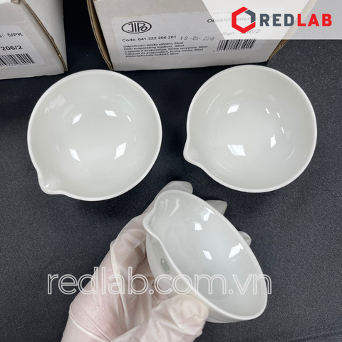 Bát sứ có mỏ 60ml ĐK 80x32mm, 206/2 hãng JIPO - Cộng hoà Séc (641322206201) - Redlab