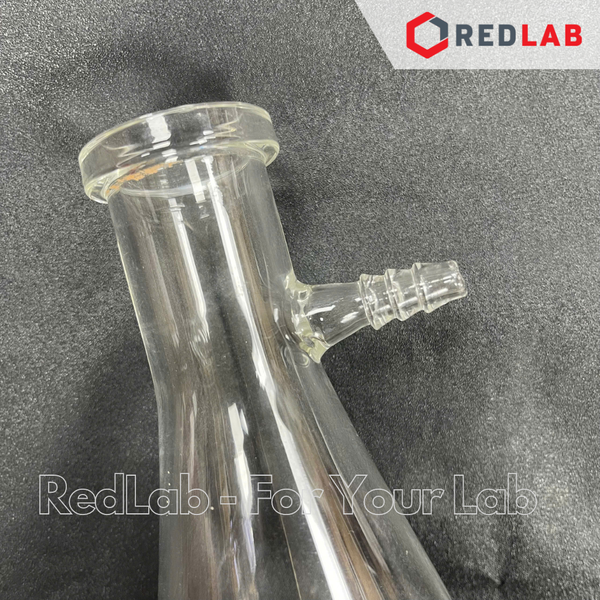 Bình tam giác có vòi BIOHALL 25 50 100 250 500 ml 1L 2L 3L 5L 10L 20L, Filter flask mark trắng, có VAT
