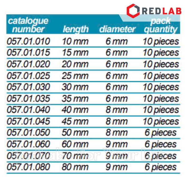Thanh khuấy từ - cá từ ISOLAB 10 15 20 25 30 35 40 45 50 60 70 80 mm, lõi ALNICO bọc PTFE dùng cho máy khuấy, có VAT