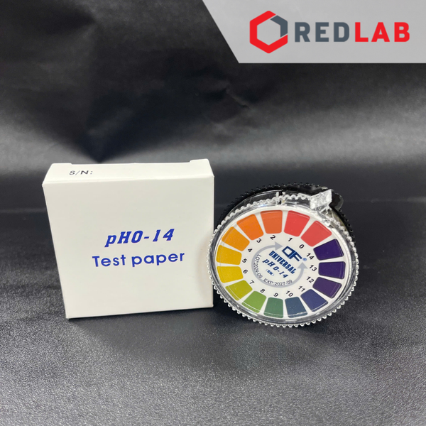[Cuộn 5 mét] Giấy đo nhanh pH 1-14 giấy chỉ thị màu thử độ pH test paper, có bảng màu, có VAT