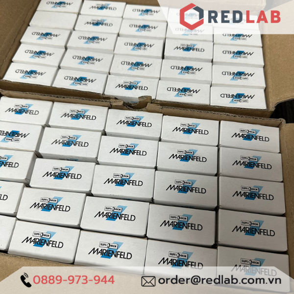 Lam kính trơn / nhám 76x26mm MARIENFELD Đức microscope slide 1000000 1000200 (hộp 50 cái) có VAT