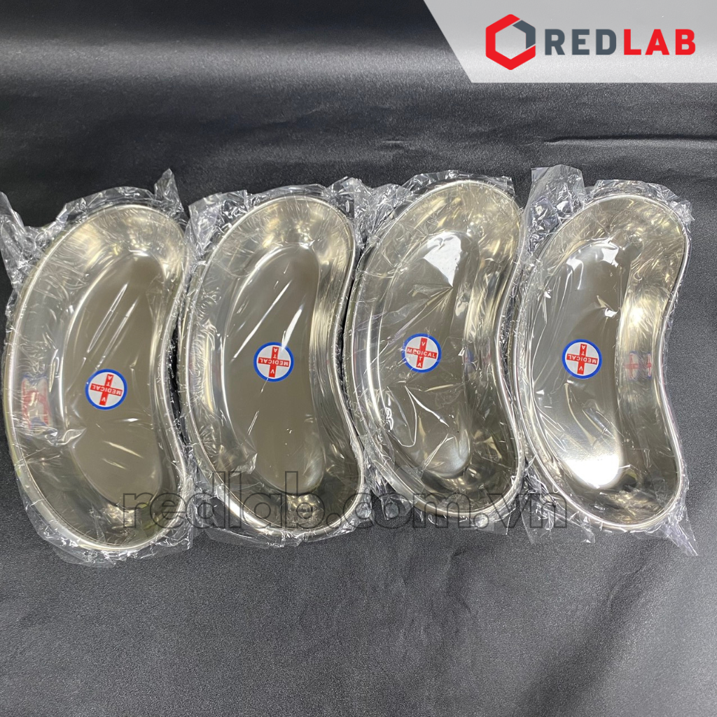 Khay đậu inox cạn / sâu 200 400 800 ml (nhỏ trung lớn) dùng đựng mẫu, dụng cụ trong lab thí nghiệm, có VAT