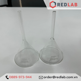  Phễu thuỷ tinh BIOHALL đường kính 25 35 50 55 65 70 75 100 120 125 150 mm, thuỷ tinh Borosilicate 3.3 chất lượng cao, có VAT 