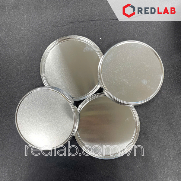 Đĩa cân nhôm Ø 100mm cao 7mm (58ml) MARIENFED 6604900 (hộp 80 cái) dùng cho cân cân sấy ẩm, có VAT