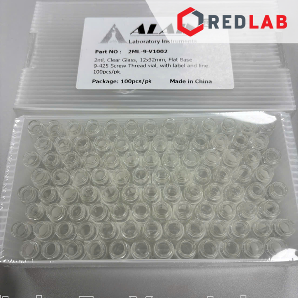 Chai vial 2ml trắng / nâu 9-425 hãng ALAIN dùng nắp vặn, dùng trong sắc ký HPLC, mua chai và nắp riêng, có VAT