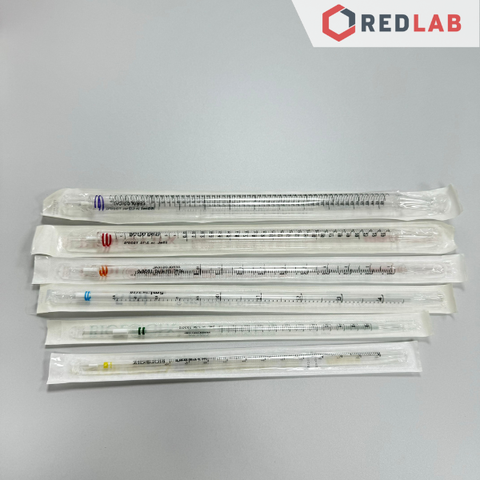 [5 cái] Pipet chia vạch nhựa PS tiệt trùng BIOLOGIX Serological pipette 1 2 5 10 25 50 ml, hút mẫu thí nghiệm, có VAT