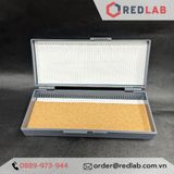 Hộp đựng lam kính hiển vi GREETMED 50 / 100 vị trí, slide box dùng lưu trữ lam trong thí nghiệm, xét nghiệm, có VAT