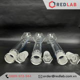 Ống đong thuỷ tinh có nút (cổ nhám) BIOHALL 10 25 50 100 250 500 1000 2000 ml, Class A, đế lục giác, chia vạch xanh, có VAT