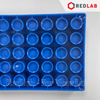 Giá đỡ 50 vị trí cho chai vial 2ml HPLC, ALWSCI C0001265 nhựa PP xanh, 10x19cm, lỗ 12mm sâu 16mm, có VAT