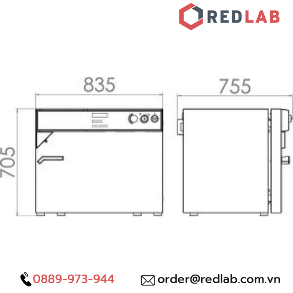 Tủ sấy đối lưu cưỡng bức có chức năng lập trình 115 lít Binder - Đức FP115