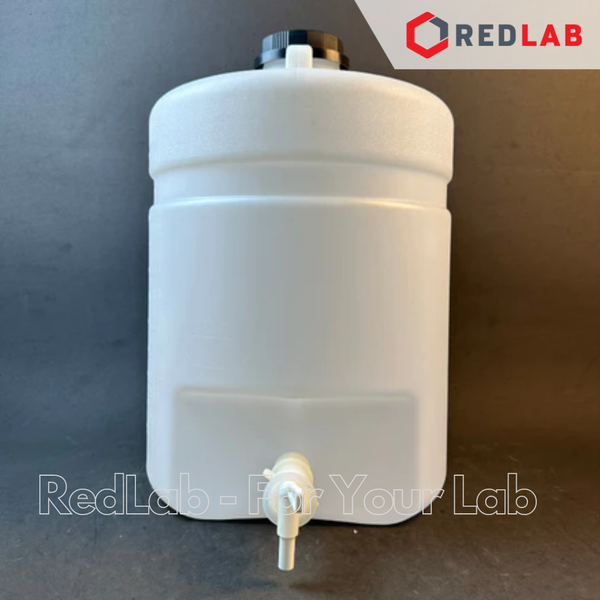 Bình nhựa HDPE có vòi ONELAB thể tích lớn 5 10 25 L, dùng trong thí nghiệm, có VAT