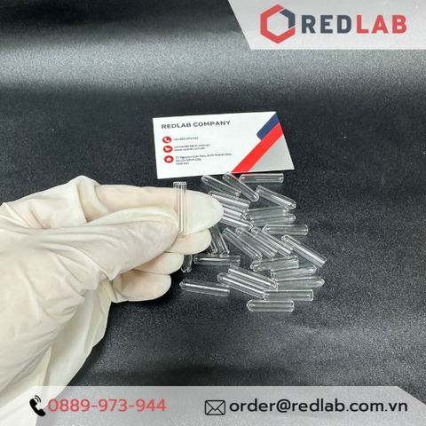 Ống Durham thuỷ tinh 6 x 25 mm dùng trong thí nghiệm lên men sinh khí-Redlab
