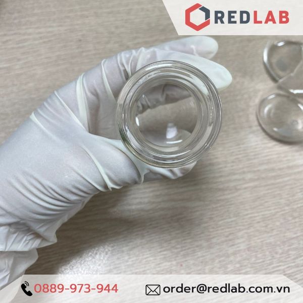 Bình tam giác Miệng rộng 50ml hãng UNI erlen, bình nón thuỷ tinh MR, có VAT